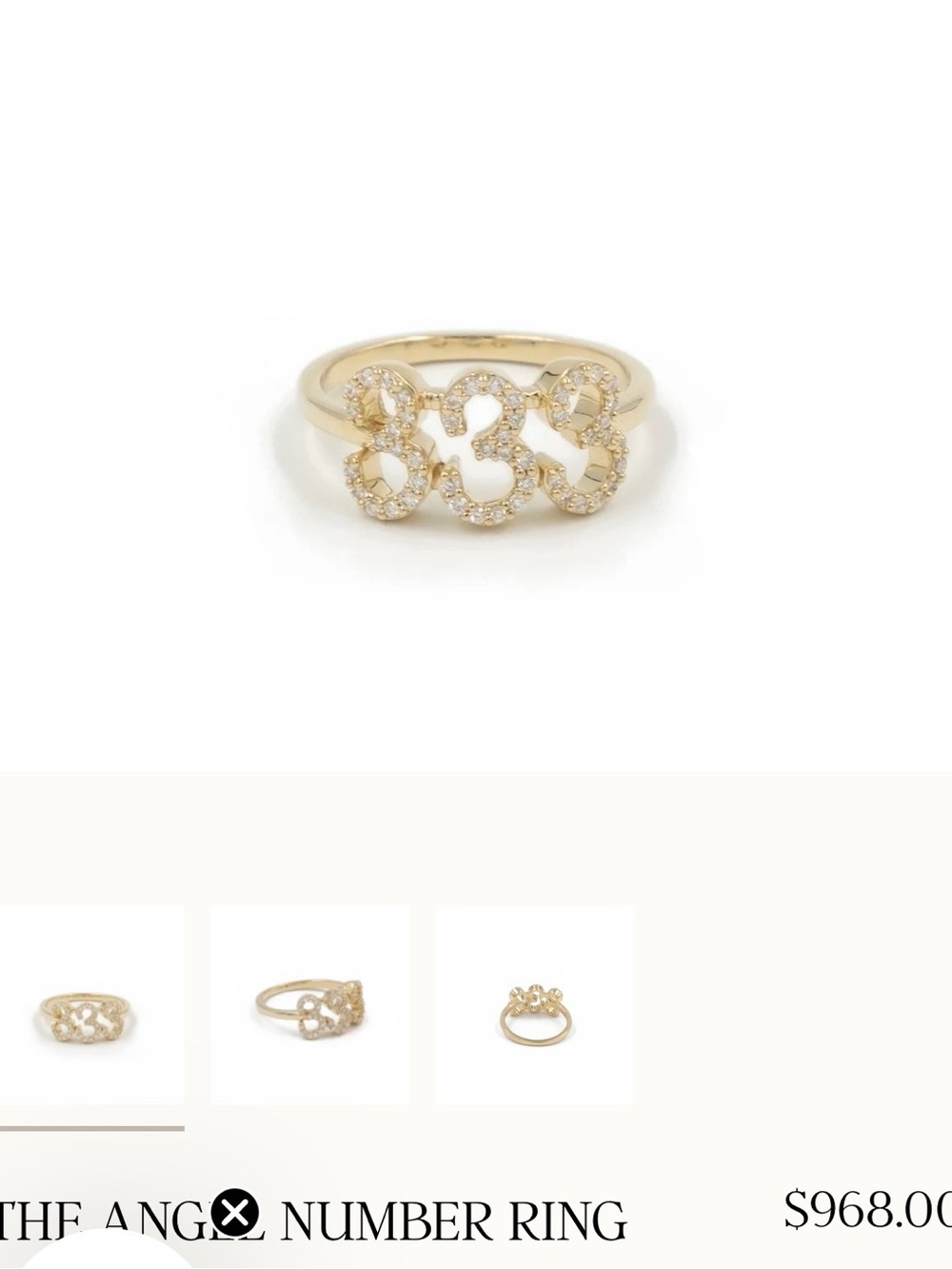 Lisa Gozlan Angel Number Ring